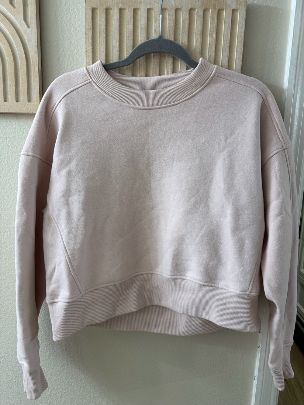 Balance Collection Crewneck Sweatshirt in Blush Pink